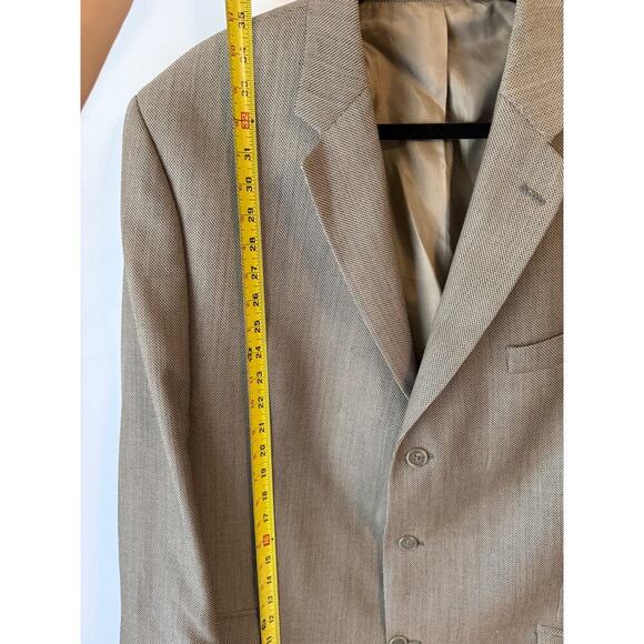 Vintage 90s Calvin Klein Blazer Men's Sz 34 Gray, Two-Button Blazer 46L Timeless - Picture 4 of 8